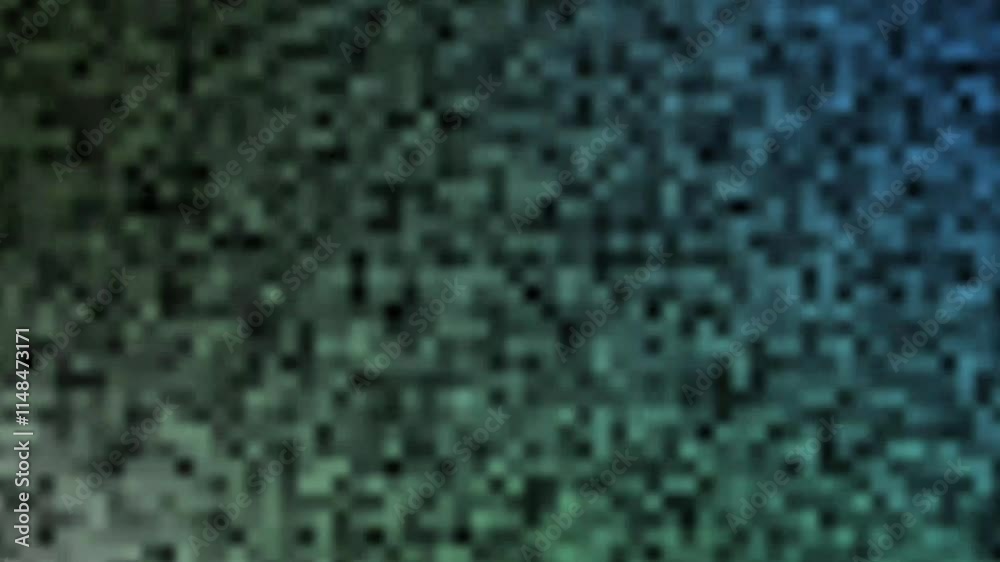 Wall mural blue geometric circuit loop fast animation background