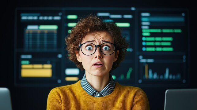 Figure it out Concept, Concerned Manager Analyzing Overdue Tasks and Projects in a Digital Workspace