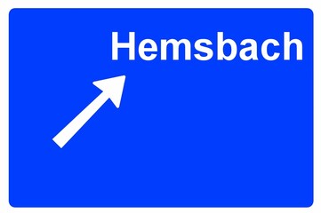 Illustration eines Autobahn-Ausfahrtschildes mit der Beschriftung 