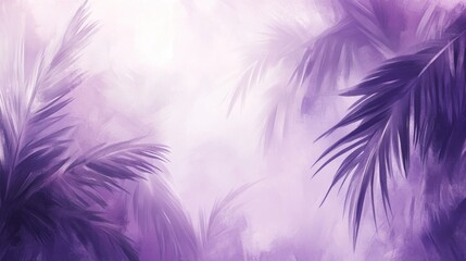 Obraz premium Tropical Leaves Cast Shadows On A Light Blue Background