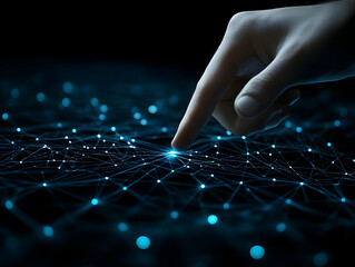 Digital Network 3D Illustration