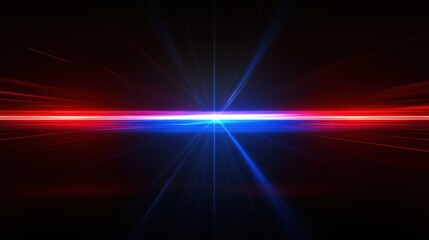Obraz premium Abstract Red and Blue Light Burst