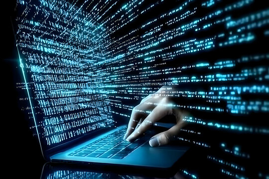 Digital Coding Abstract Background Illustration