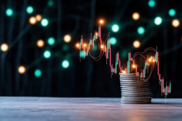 A dark and moody scene of a shadowy forex market, with ominous glowing graphs and shadowy figures manipulating currency exchanges