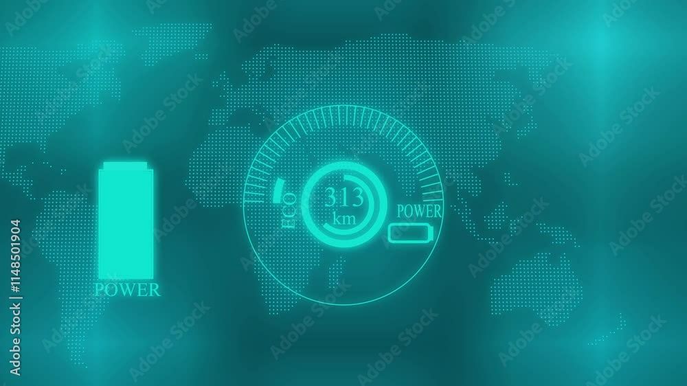 Wall mural digital technology data concept animation background. technology design motion graphics.
