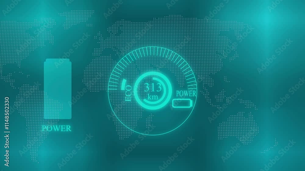 Wall mural digital technology data concept animation background. technology design motion graphics.
