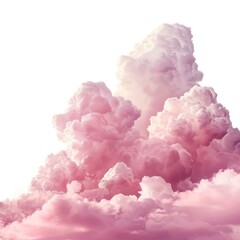Fototapeta premium Pink cloudscape filling the sky with beauty and wonder