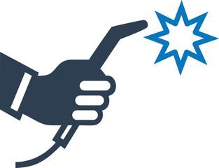 Welding electrode holder icon