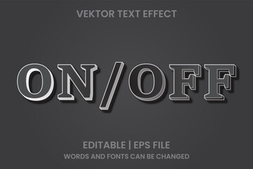 editable on off effect text

