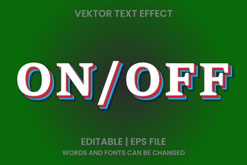 editable on off effect text
