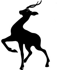 deer silhouette vector