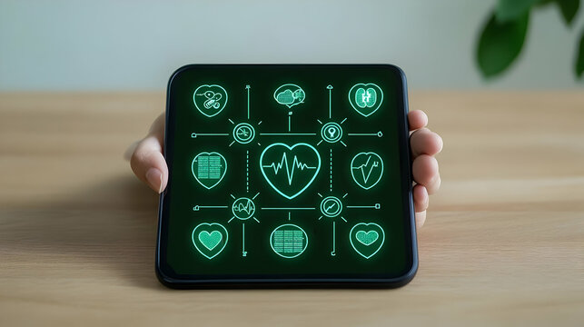 Digital Heart Health Illustration