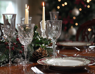 Christmas Table Setting