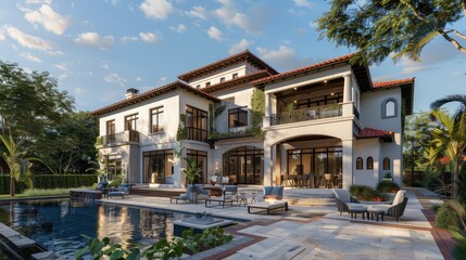 As the sun dips below the horizon, the tranquil scene reflects a peaceful, serene evening