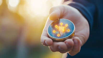 Businessman touching on virtual navigation compass and define marketing direction, analyzing business growth graph on global network, business solution, recovery and development co