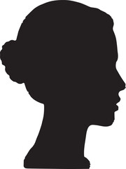 silhouette of a person in profile