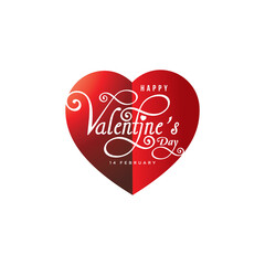 Happy valentine day with creative love