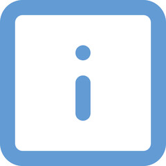 Info Square icon design logo