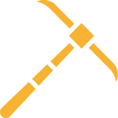 Pickaxe icon design logo