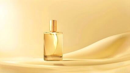 yellow cosmetic for beauty brand perfume
