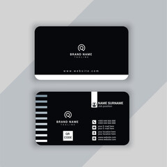 Black Business card design template