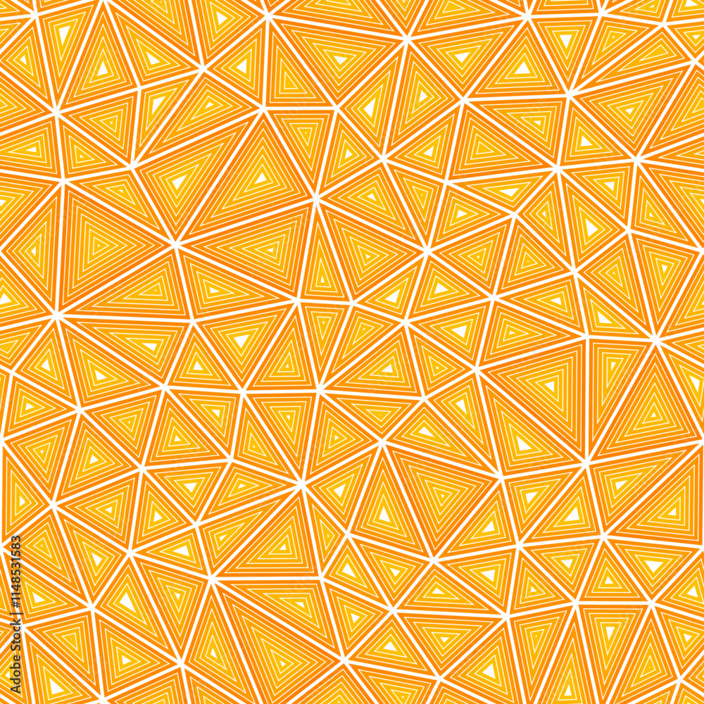 Poster abstract vector background. multiple repeated inner triangles. medium shape size. one tone colored s