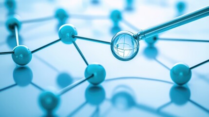 Obraz premium Magnetic molecular structure, exploring magnetism and interactions in science