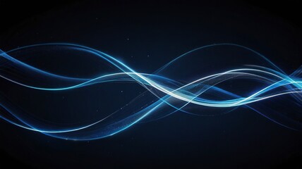 Fototapeta premium Abstract background Glowing shiny lines affect futuristic abstract background 