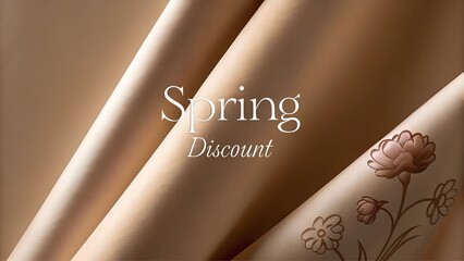 Elegant spring discount design with floral accents