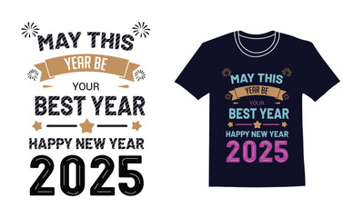 Happy New Year 2025 Vector Design - Free Download