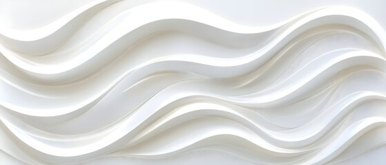 Fototapeta premium A white line with a wave pattern