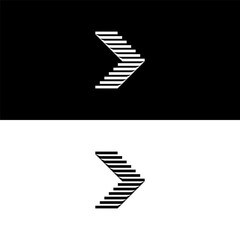 stair or arrow pictogram logo template illustration moving or innovation