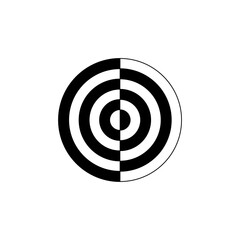 target circle black white icon
