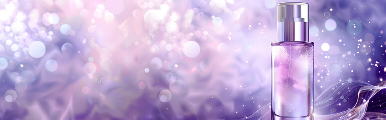 Purple cosmetic perfume for beauty brand