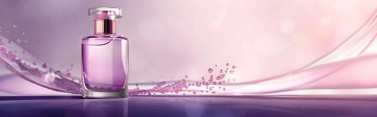 Purple cosmetic perfume for beauty brand