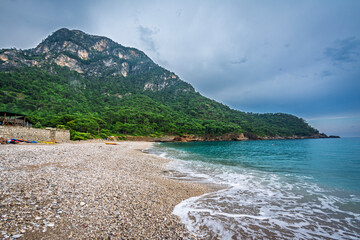 The Kabak Beach view in Turkey