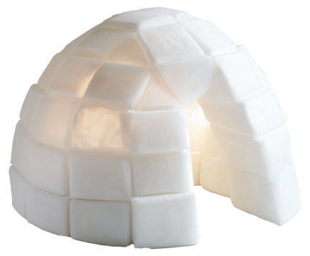 Glowing Arctic Igloo