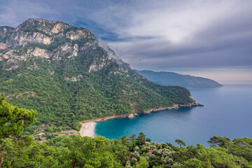Obraz premium The Kabak Beach view in Turkey