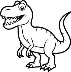 tyrannosaurus rex dinosaur vector