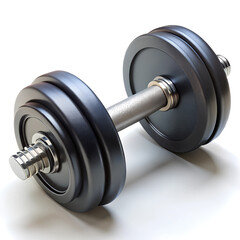 Naklejka premium Matte Finish Dumbbell – Sleek and Modern Fitness Equipment Design