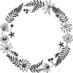 a beautiful flower ornamental frame