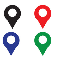 Location icon set, Map pin place marker. location pointer icon symbol in flat style. Location pin icon, Navigation sign