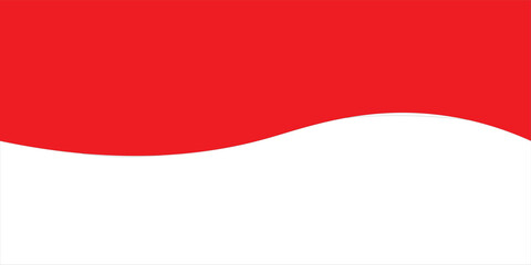 Obraz premium illustration of the Red and White Flag of the Republic of Indonesia in the Style Red and White Movement Pattern Concept. Wave flag happy Indonesia independence day greeting card