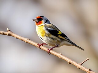 Obraz premium female cardinal on a branch