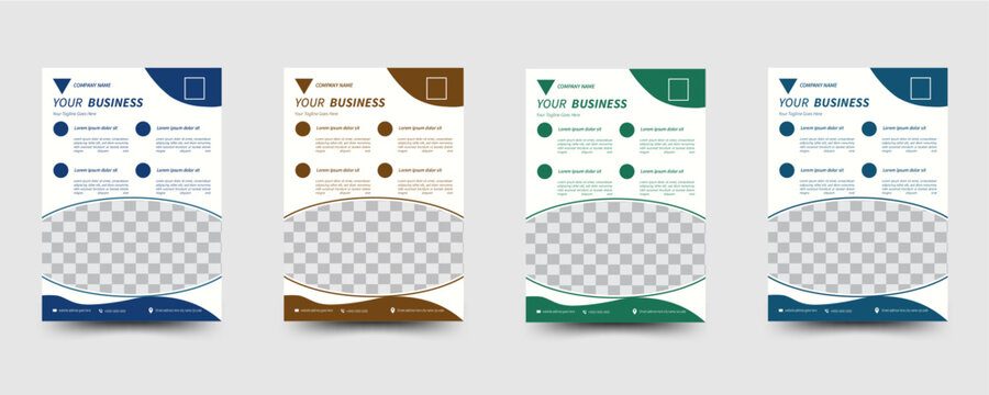 Business brochure flyer design a4 template. Illustrator design.