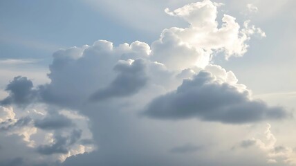 Obraz premium Stunning Cloudscape with Sunlight Breaking Through.