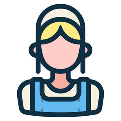 amish woman icon