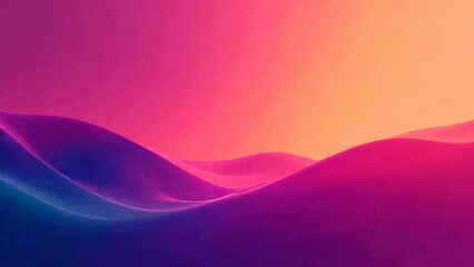 Vibrant abstract mountain landscape with gradient colors
