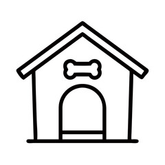 home dog icon on white background
