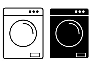 washing machine icon on white background
washing machine vector icon